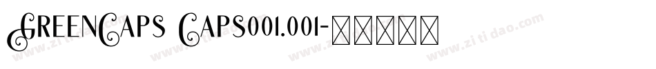 GreenCaps Caps001.001字体转换